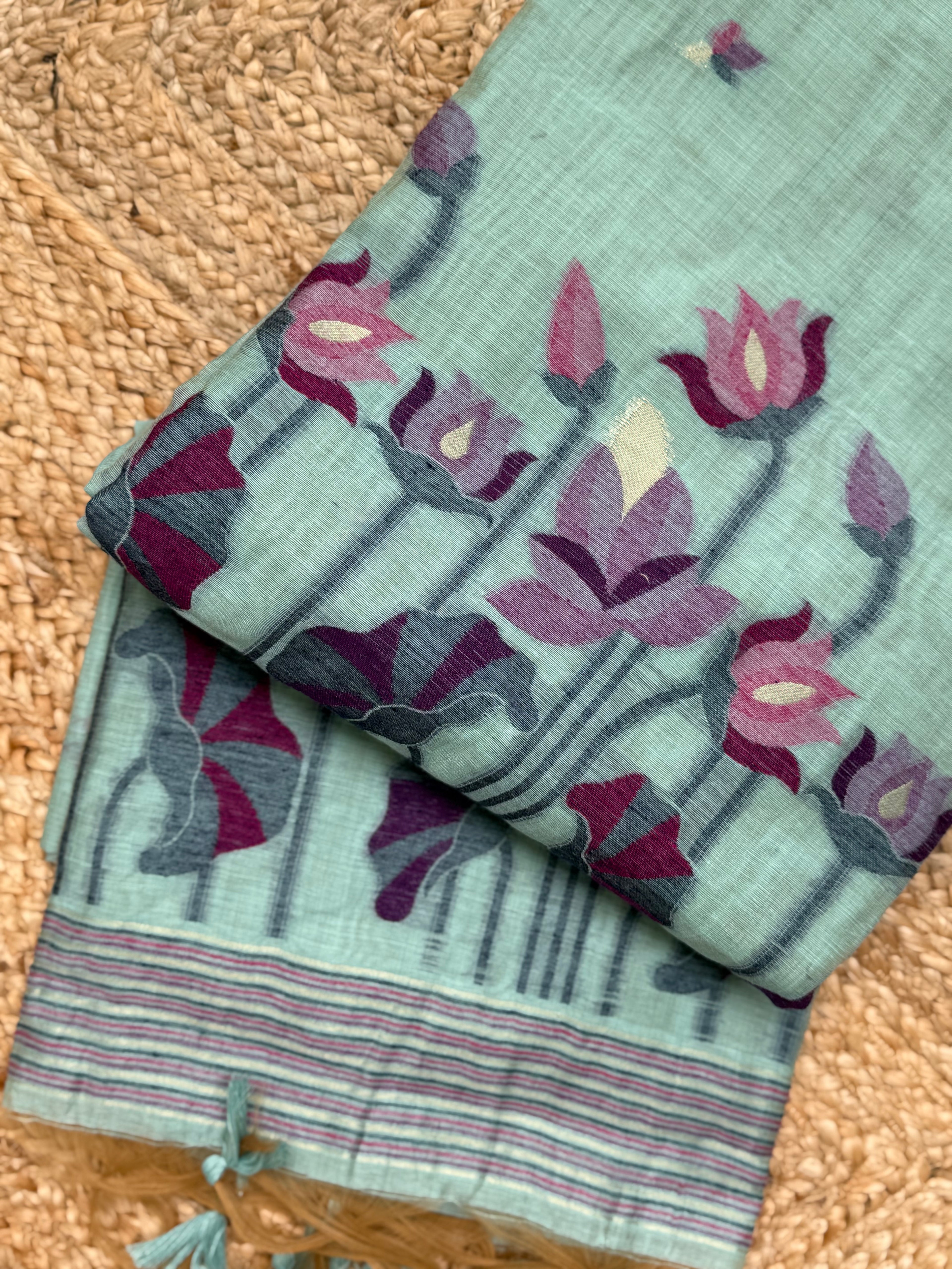Muga Cotton Saree