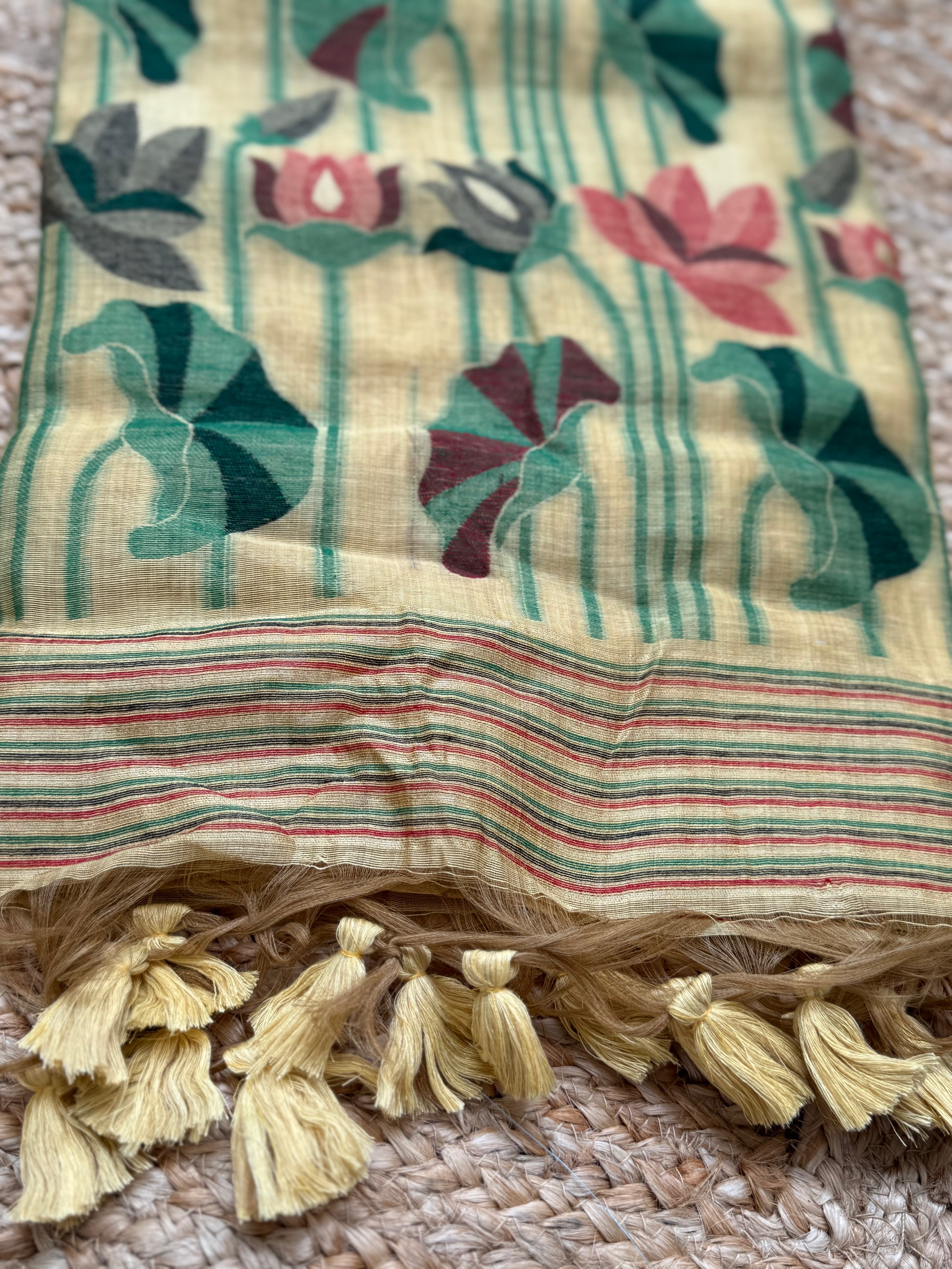 Muga Cotton Saree